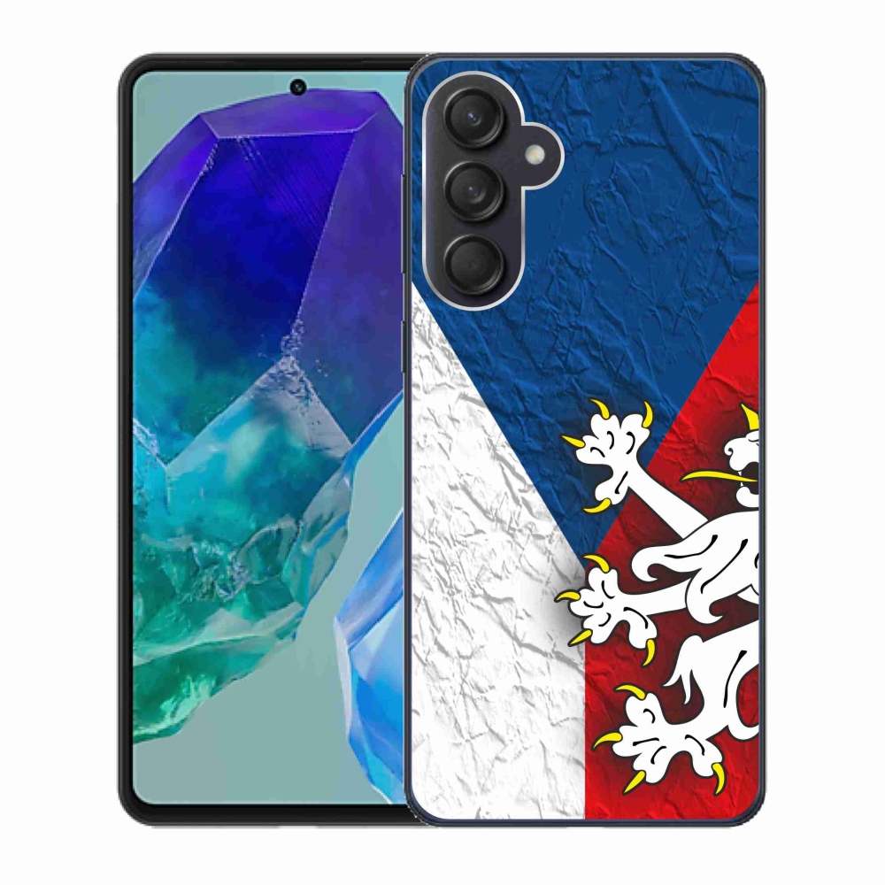 Gélový kryt mmCase na Samsung Galaxy M55 5G - česká vlajka 1