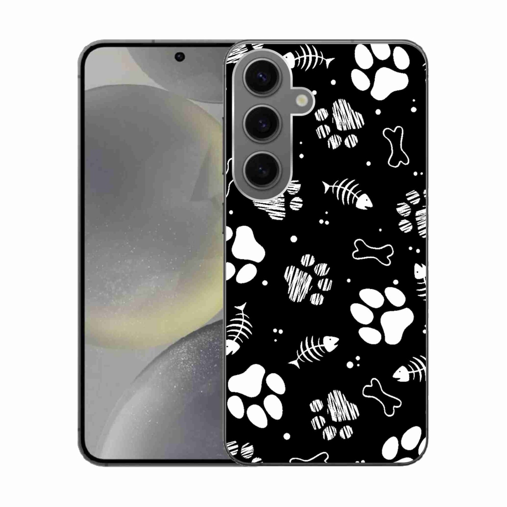 Gélový kryt mmCase na Samsung Galaxy S24 - psie labky