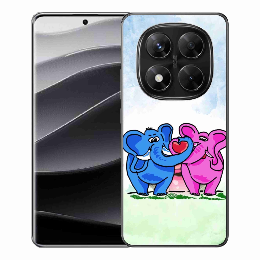 Gélový kryt mmCase na Xiaomi Redmi Note 14 Pro 5G/Poco X7 5G - zamilovaní sloni