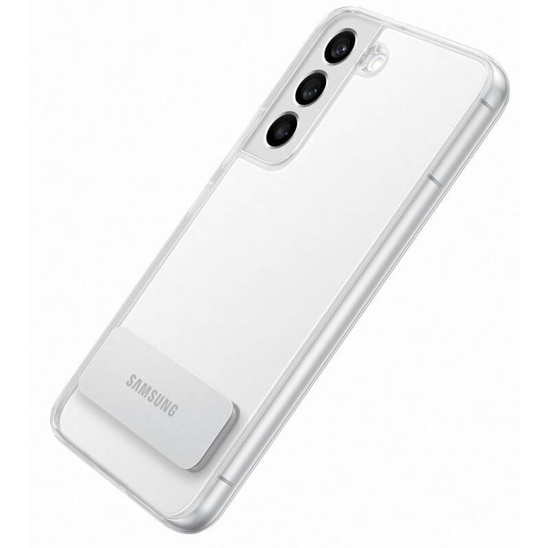 EF-JS901CTE Samsung Clear Standing Kryt pre Galaxy S22 - priehľadný