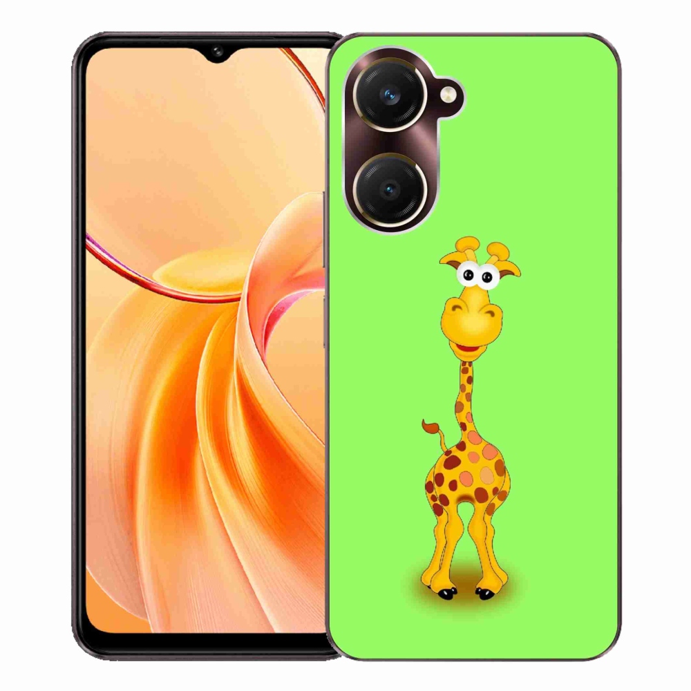Gélový kryt mmCase na Vivo Y28s 5G - kreslená žirafa