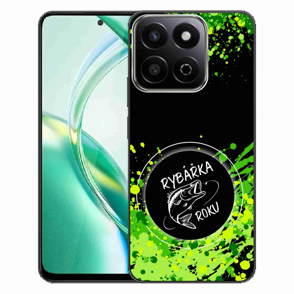 Gélový kryt mmCase na Honor 200 Smart 5G - rybárka roku čierne pozadie