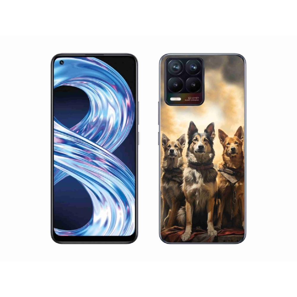 Gélový kryt mmCase na Realme 8 Pro - tri psy