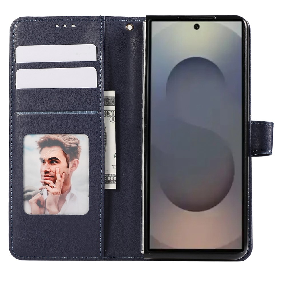 Gridy knižkové púzdro na Samsung Galaxy Z Fold7 5G - modré