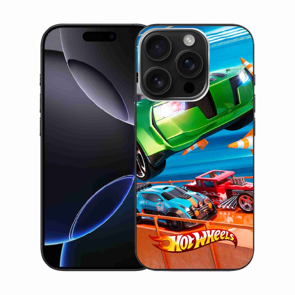 Gélový kryt mmCase na iPhone 16 Pro - hot wheels 1