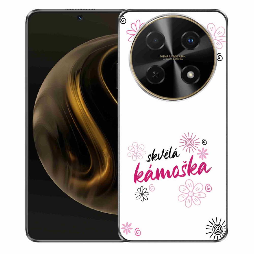 Gélový kryt mmCase na Huawei Nova 12i - skvelá kamoška biele pozadie