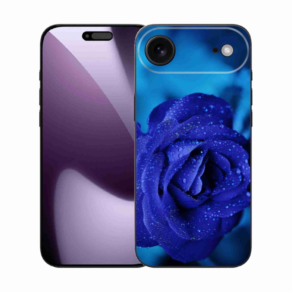 Gélový kryt mmCase na iPhone 17 Air - modrá ruža