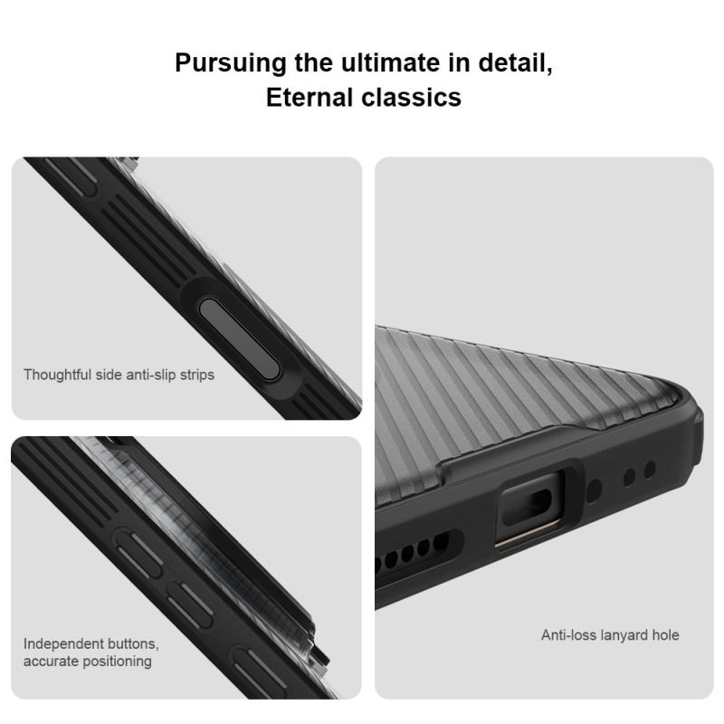 Nillkin CamShield Prop Magnetic Zadný Kryt pre Honor Magic 8 Pre Transparent Black