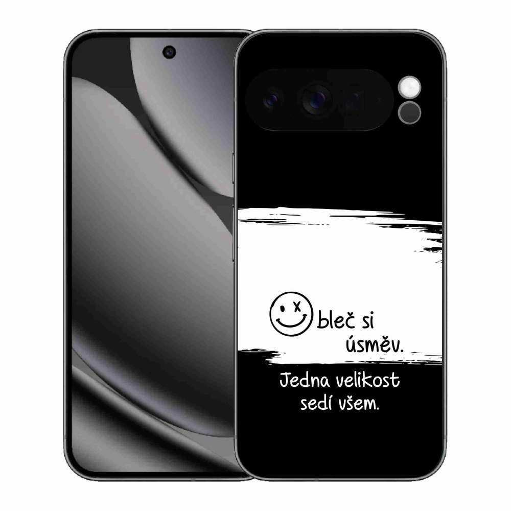 Gélový kryt mmCase na Google Pixel 10 Pro XL - vtipný text 8 bieločierne pozadie