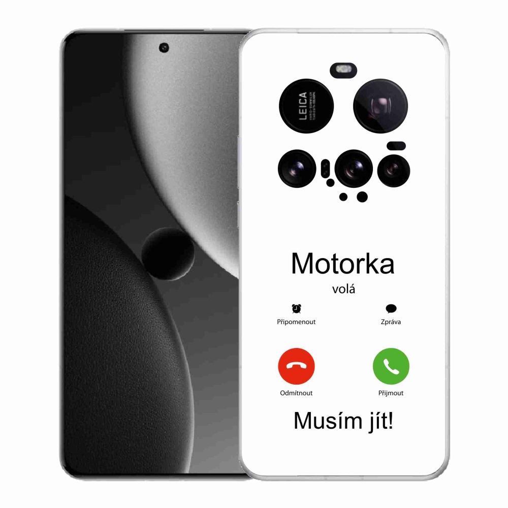 Gélový kryt mmCase na Xiaomi 15 Ultra - motorka volá biele pozadie