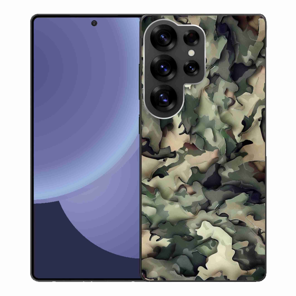 Gélový kryt mmCase na Samsung Galaxy S25 Ultra - maskáčový vzor 9