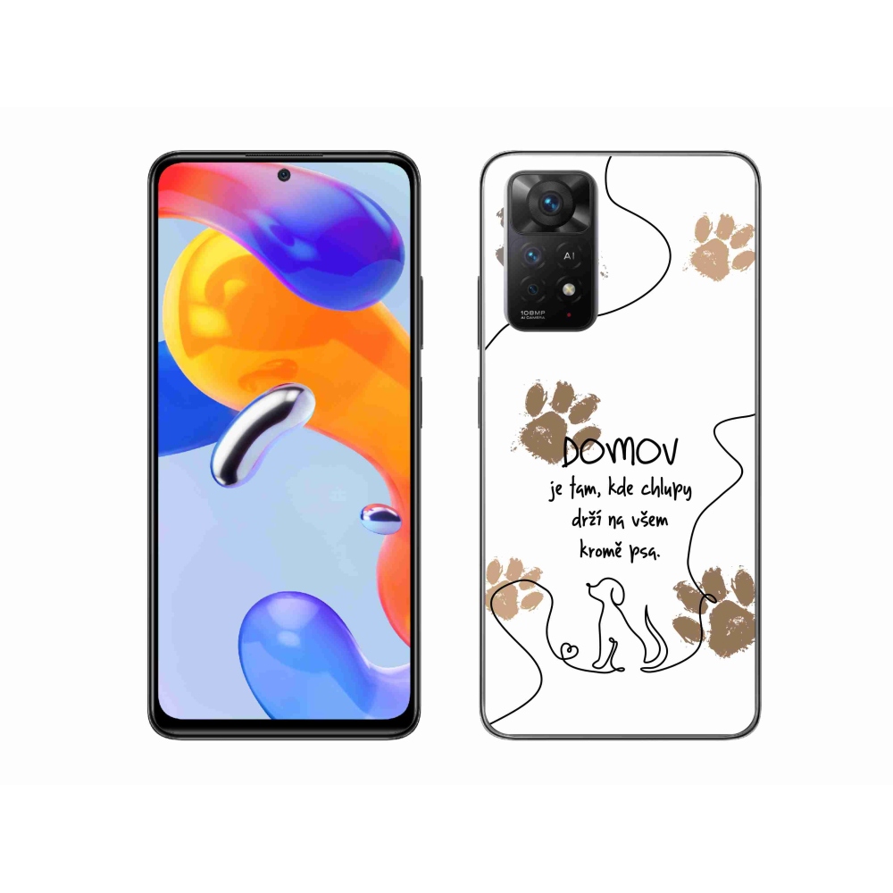 Gélový kryt mmCase na Xiaomi Redmi Note 11 Pro 4G/5G - psí motív biele pozadie