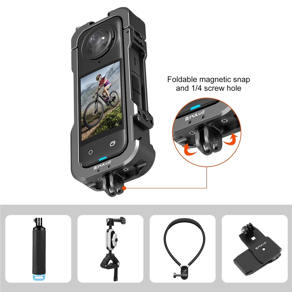PULUZ ochranná klietka s krytkou objektívu pre Insta360 X4