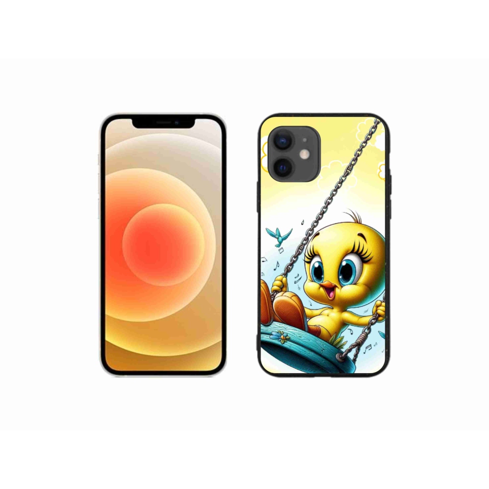 Gélový kryt mmCase na iPhone 12 mini - tweety