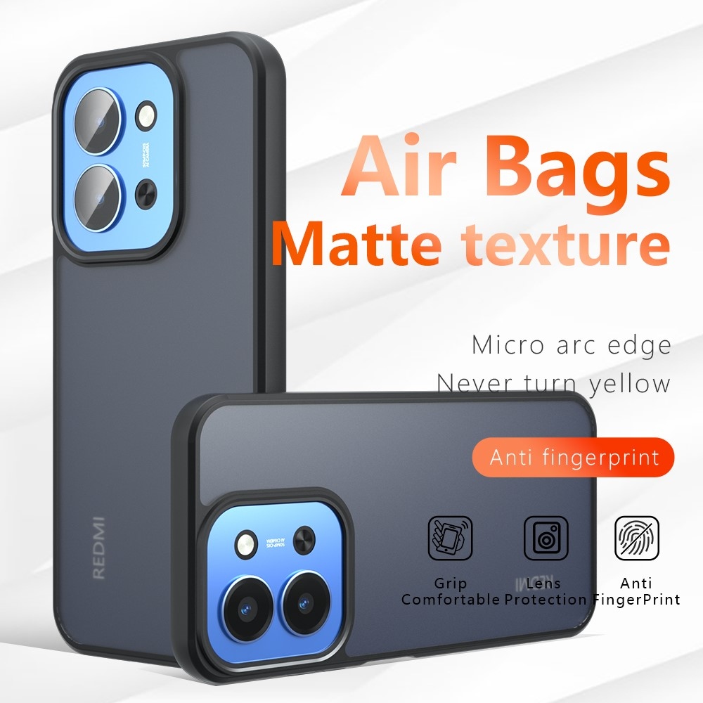 Case matný gélový obal s MagSafe na Xiaomi Redmi 15C 4G/5G (173mm) - čierny