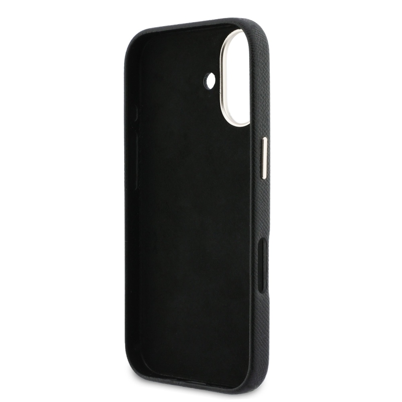 Zadný kryt s logom Guess PU Resin pre iPhone 17 Black