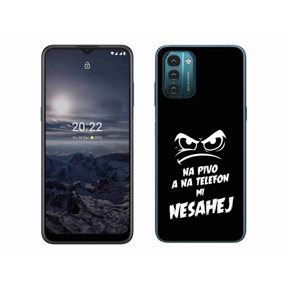 Gélový kryt mmCase na Nokia G11/G21 - pivný motív 2 čierne pozadie