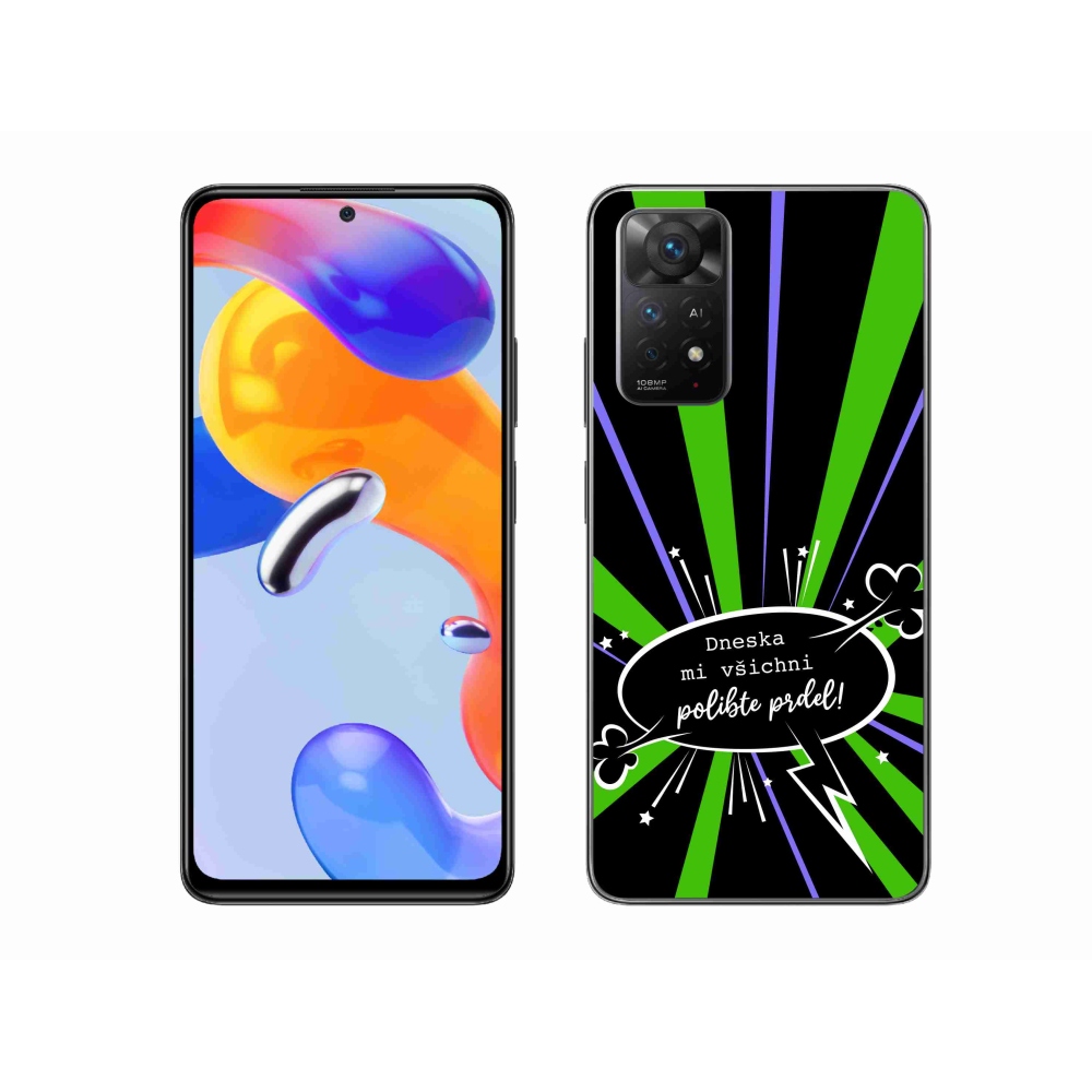 Gélový kryt mmCase na Xiaomi Redmi Note 11 Pro 4G/5G - vtipný text 15 čierne pozadie