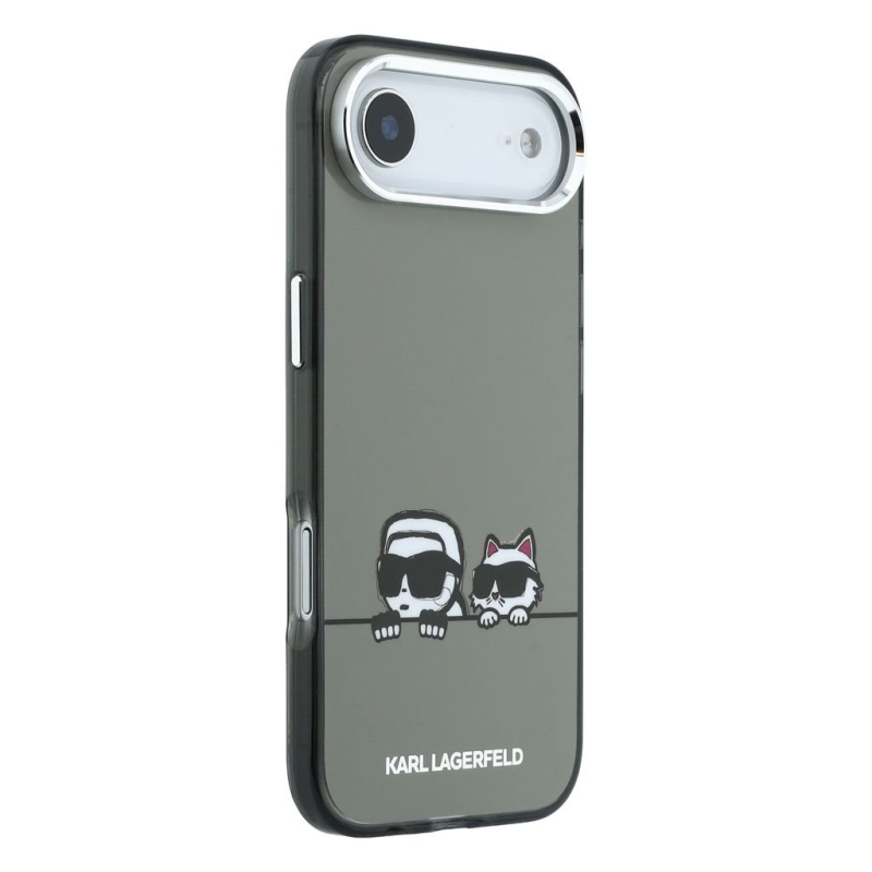 Karl Lagerfeld IML K&CH Heads Logo MagSafe zadný kryt pre iPhone Air Black