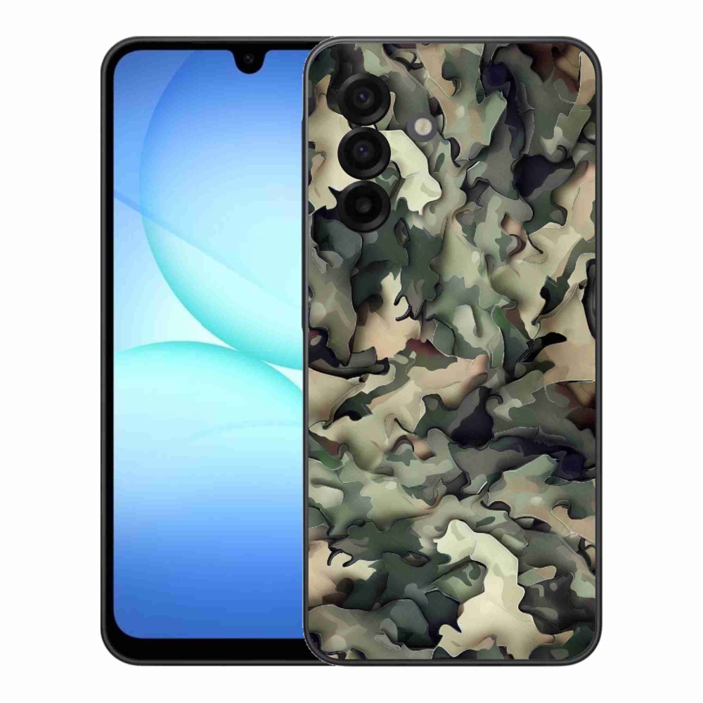 Gélový kryt mmCase na Samsung Galaxy A17 4G/5G - maskáčový vzor 9