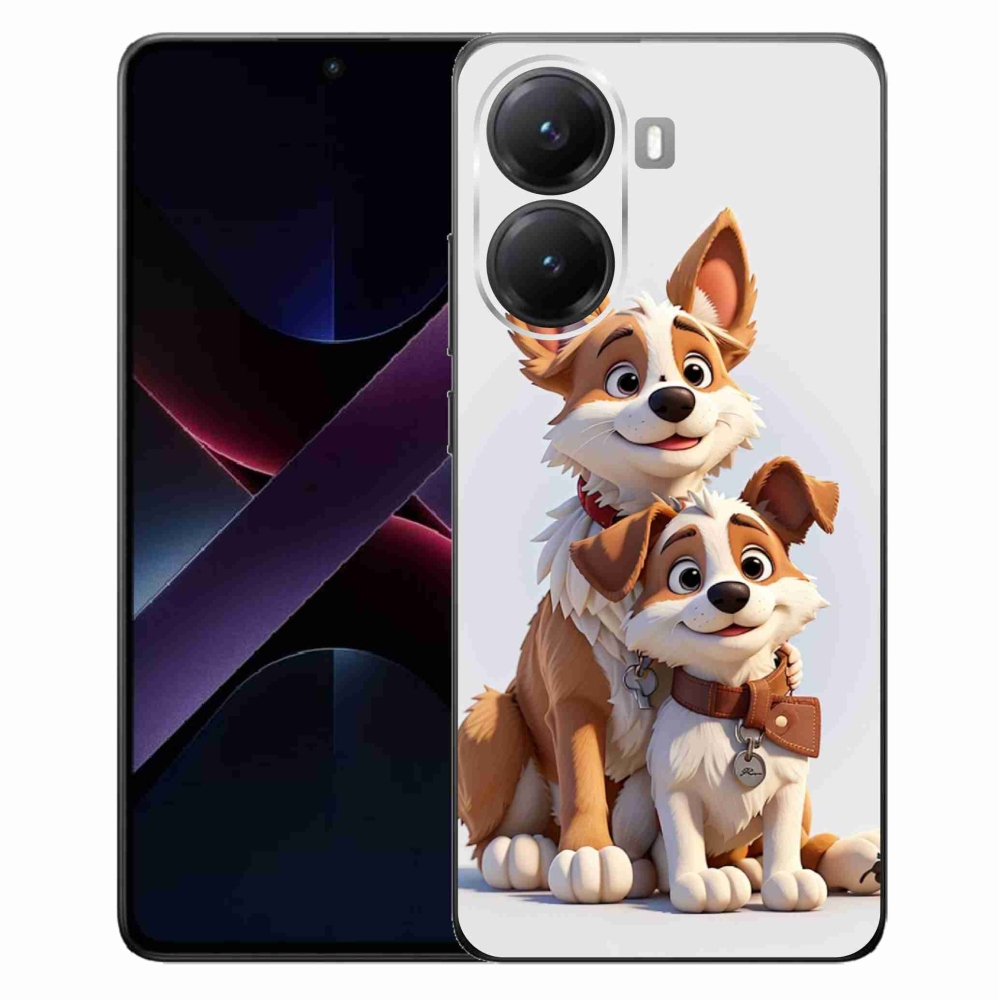 Gélový kryt mmCase na Xiaomi Poco X7 Pro 5G - kreslenie psy