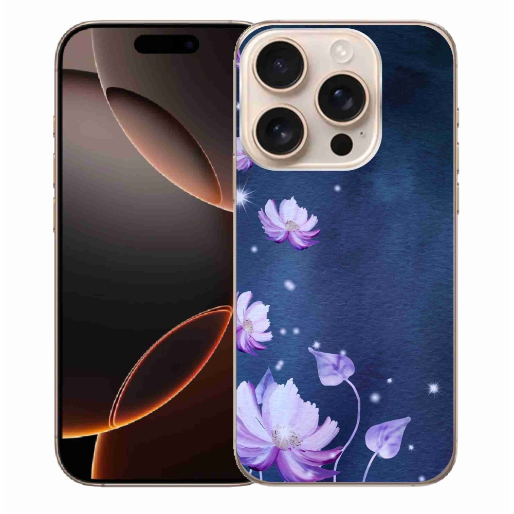 Gélový obal mmCase na iPhone 16 Pro Max - padajúce kvety