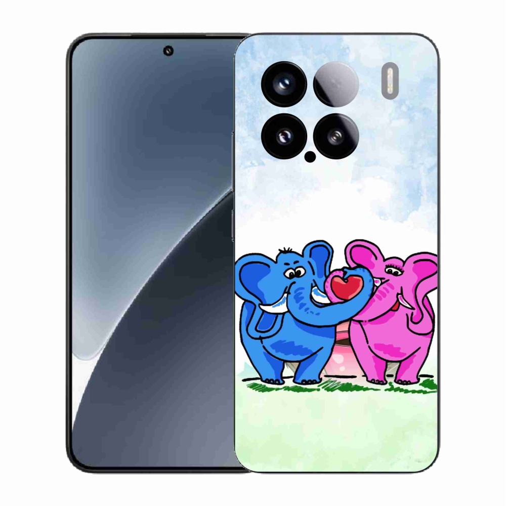Gélový kryt mmCase na Xiaomi 15 - zamilovaní slony