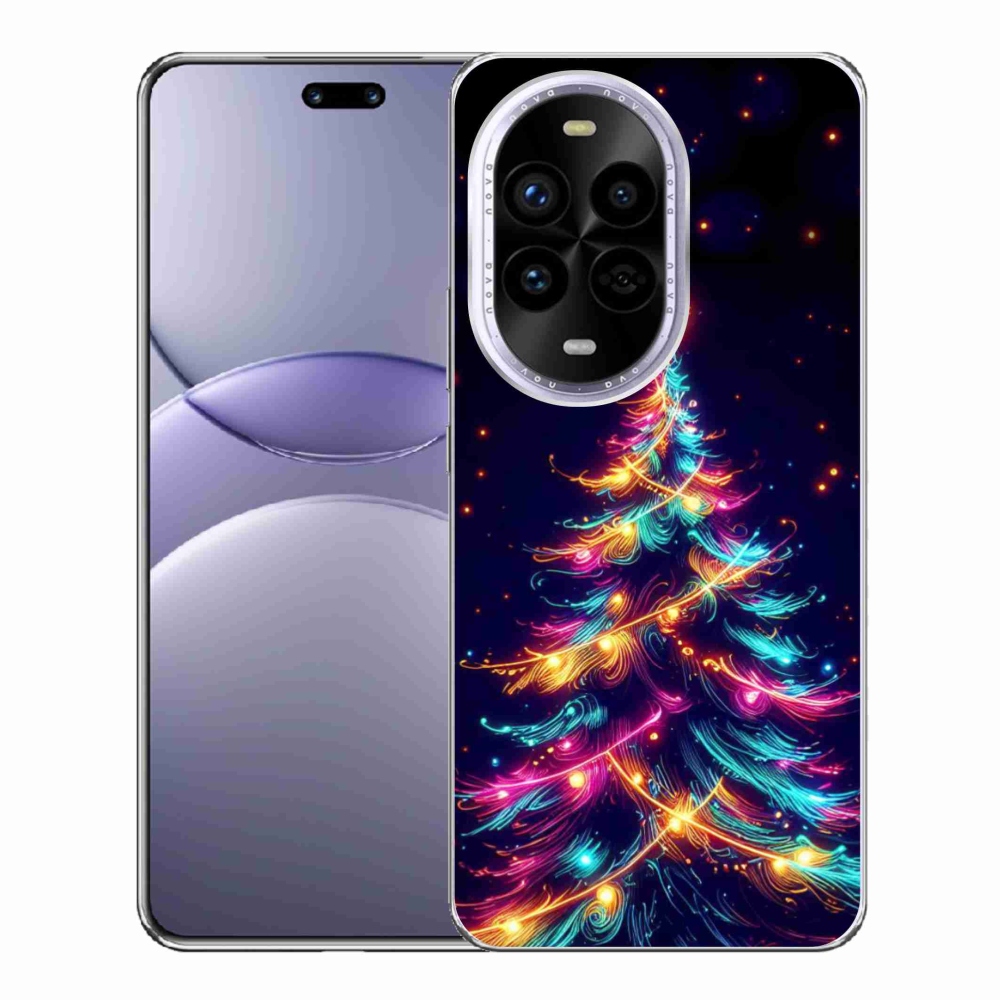 Gélový kryt mmCase na Huawei Nova 13 Pro 5G - neónový vianočný stromček