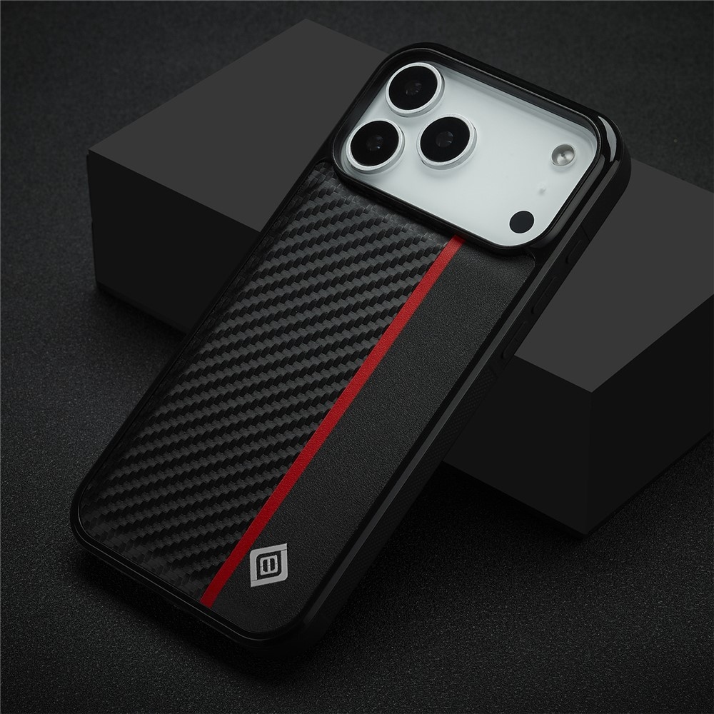 IMEEKE odolný gélový obal na iPhone 18 Pro Max/17 Pro Max - čierny/červený