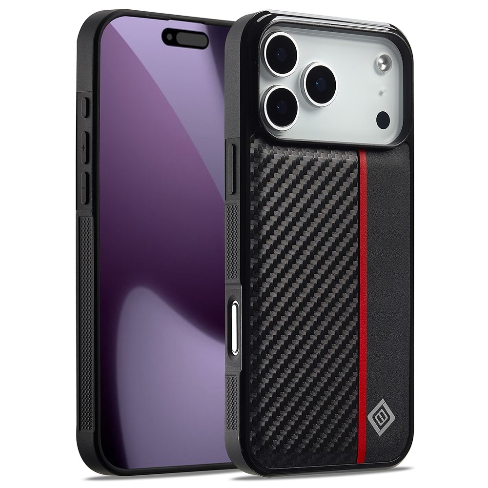 IMEEKE odolný gélový obal na iPhone 18 Pro Max/17 Pro Max - čierny/červený