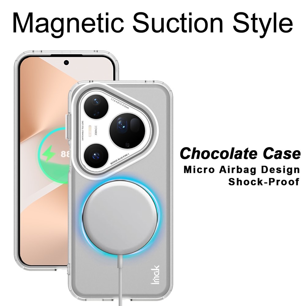 IMK candy gélový obal s MagSafe na Huawei Pura 80 Ultra - biely