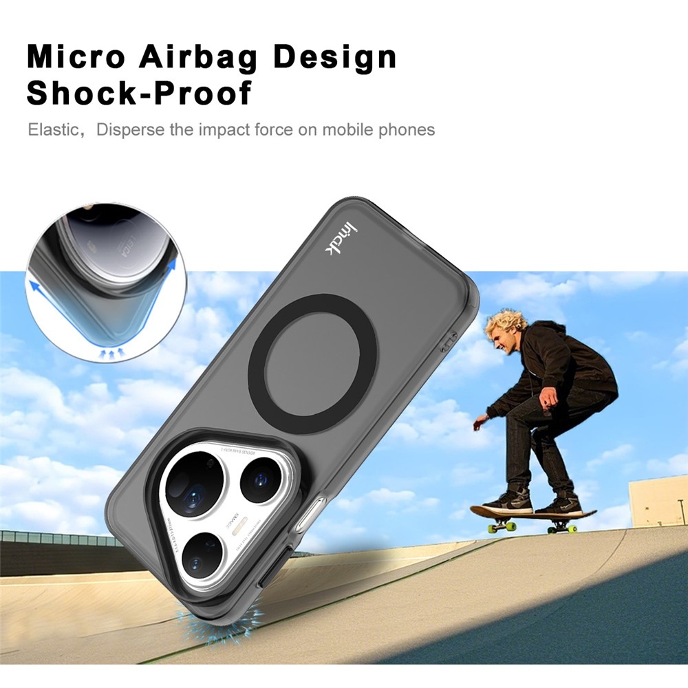 IMK candy gélový obal s MagSafe na Huawei Pura 80 Ultra - čierny