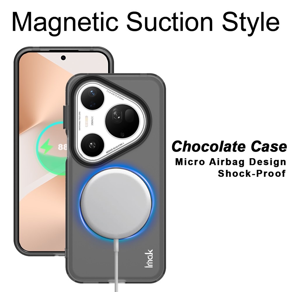 IMK candy gélový obal s MagSafe na Huawei Pura 80 Ultra - čierny