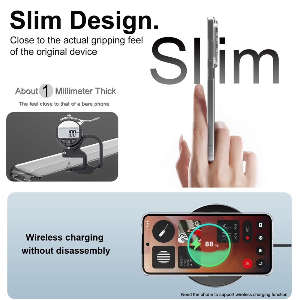 IMK gélový obal na mobil Nothing Phone (3a) - priehľadný