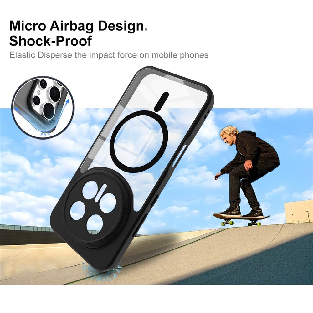 IMK gélový obal s podporou MagSafe na Honor Magic 8 Pro 5G - čierny