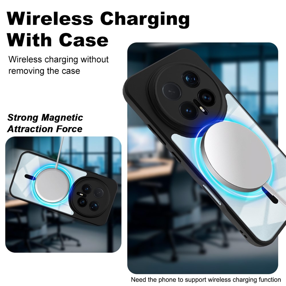 IMK gélový obal s podporou MagSafe na Honor Magic 8 Pro 5G - čierny