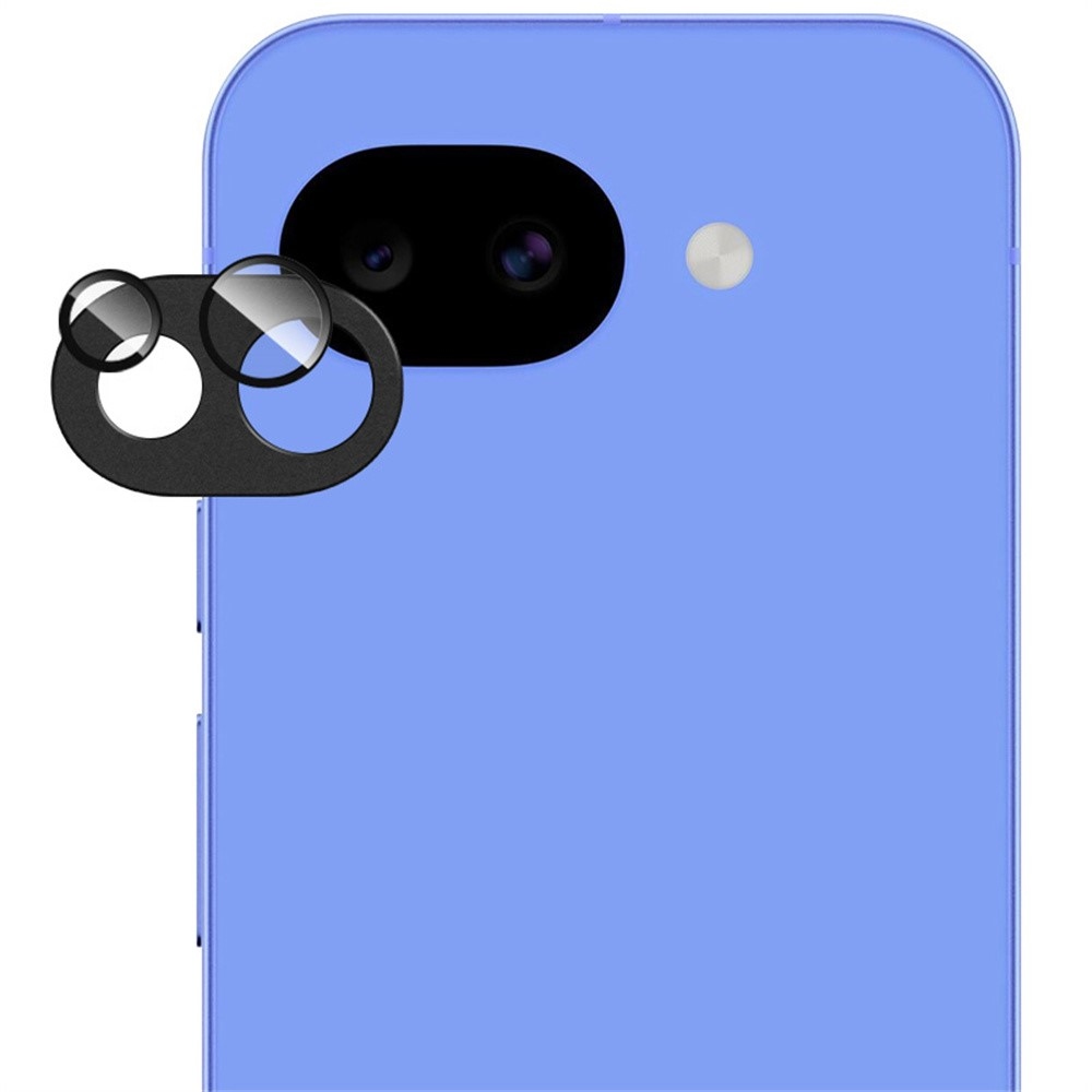 IMK kovová krytka + sklo šošovky fotoaparátu na mobil Google Pixel 10a - čierne