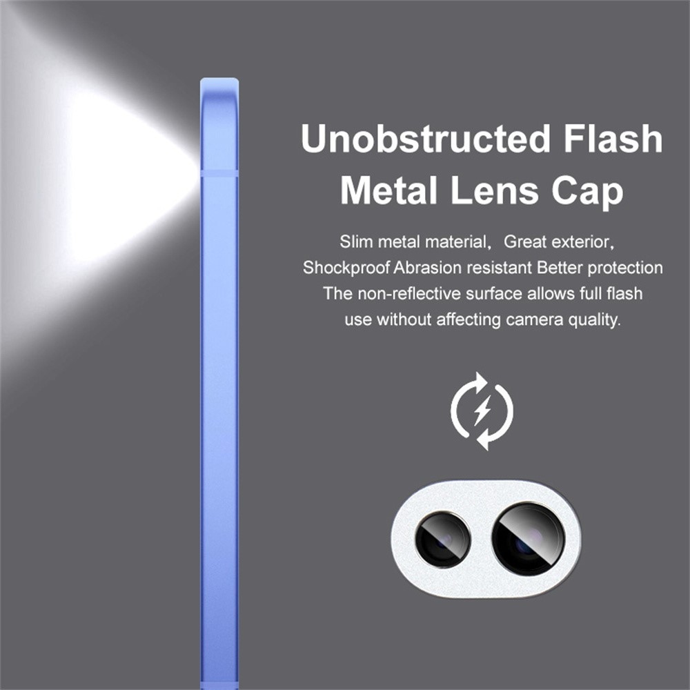 IMK kovová krytka + sklo šošovky fotoaparátu na mobil Google Pixel 10a - strieborné