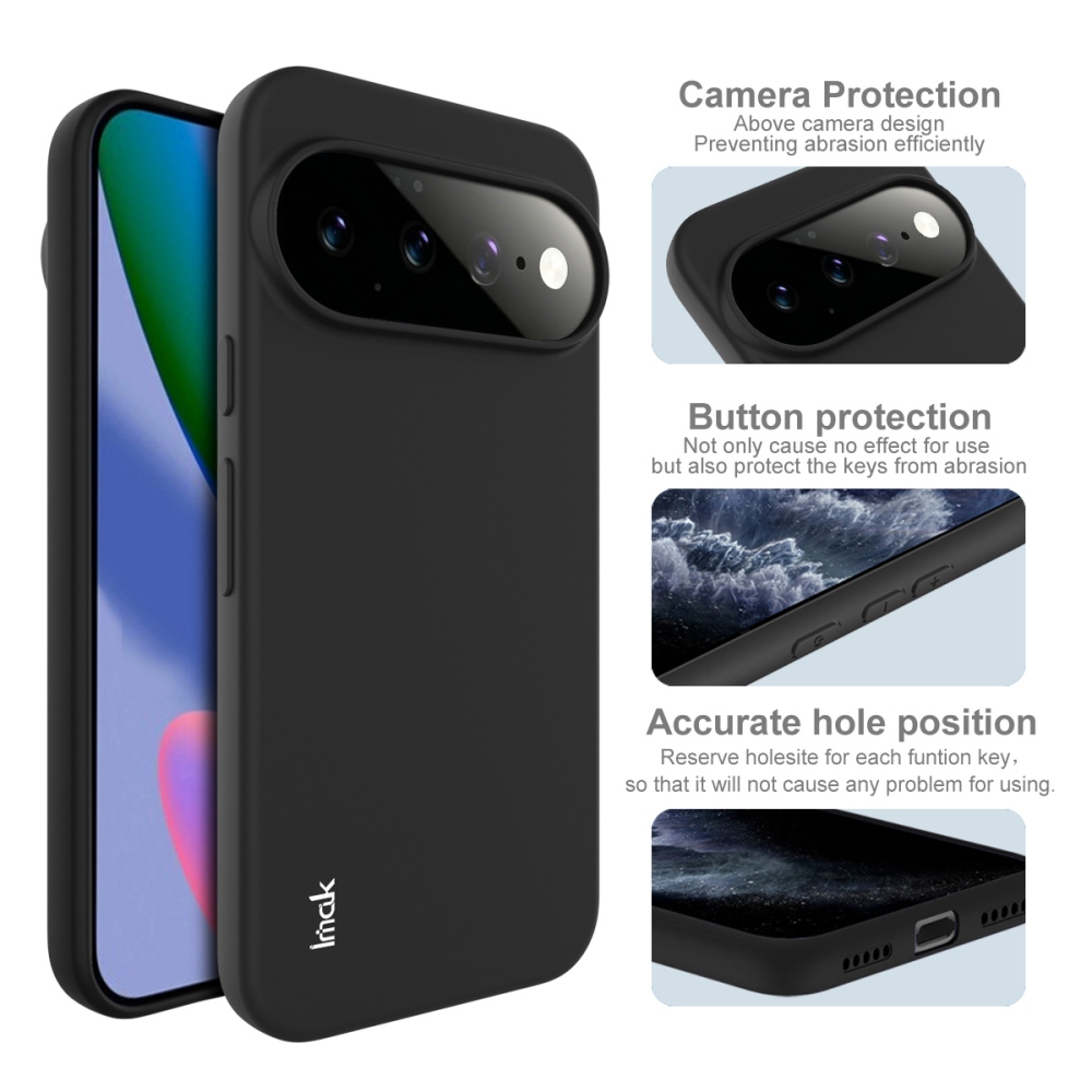 IMK matný gélový obal na Google Pixel 11 Pro/11 - čierny