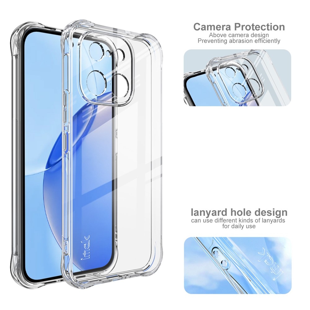 IMK priehľadný gélový obal s vystuženými rohmi na Realme 16 Pro 5G - priehľadný