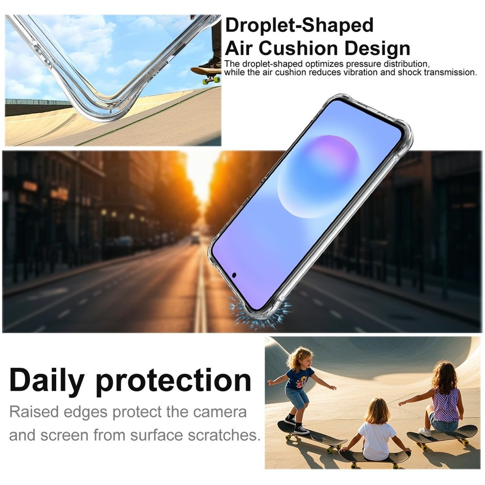 IMK priehľadný gélový obal s vystuženými rohmi na Samsung Galaxy A27 - priehľadný