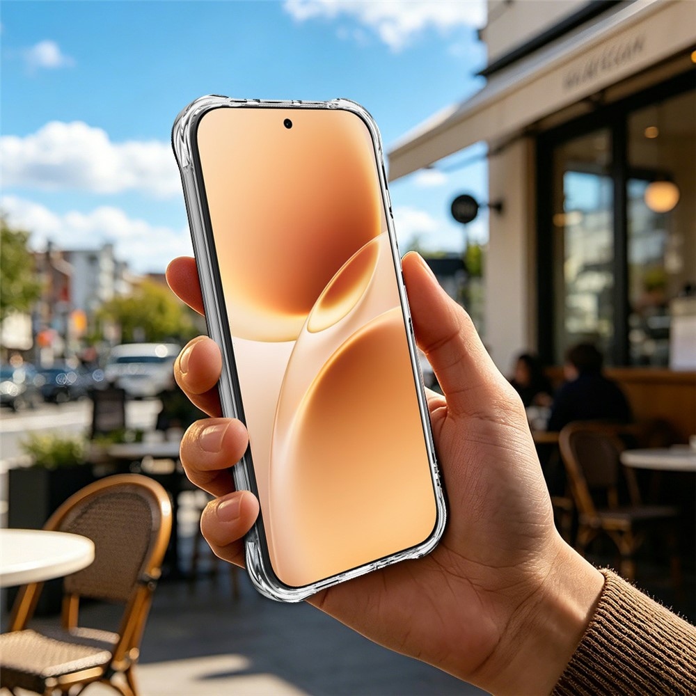 IMK priehľadný gélový obal so zosilnenými rohmi na mobil Vivo V70 5G