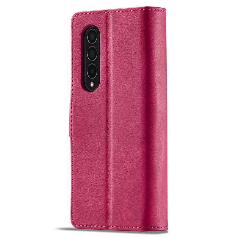 IMK PU kožené púzdro pre mobil Samsung Galaxy Z Fold4 5G - rose