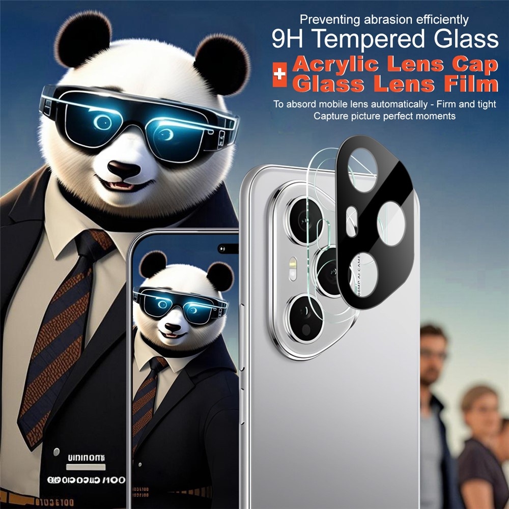 IMK sklo šošovky fotoaparátu na Honor 400 Pro - čierne