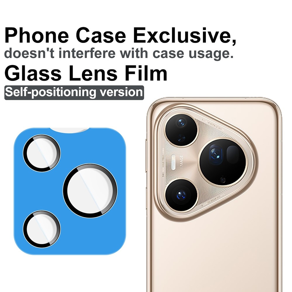 IMK sklo šošovky fotoaparátu na Huawei Pura 80 Ultra (samostatné sklá) s aplikačným rámčekom