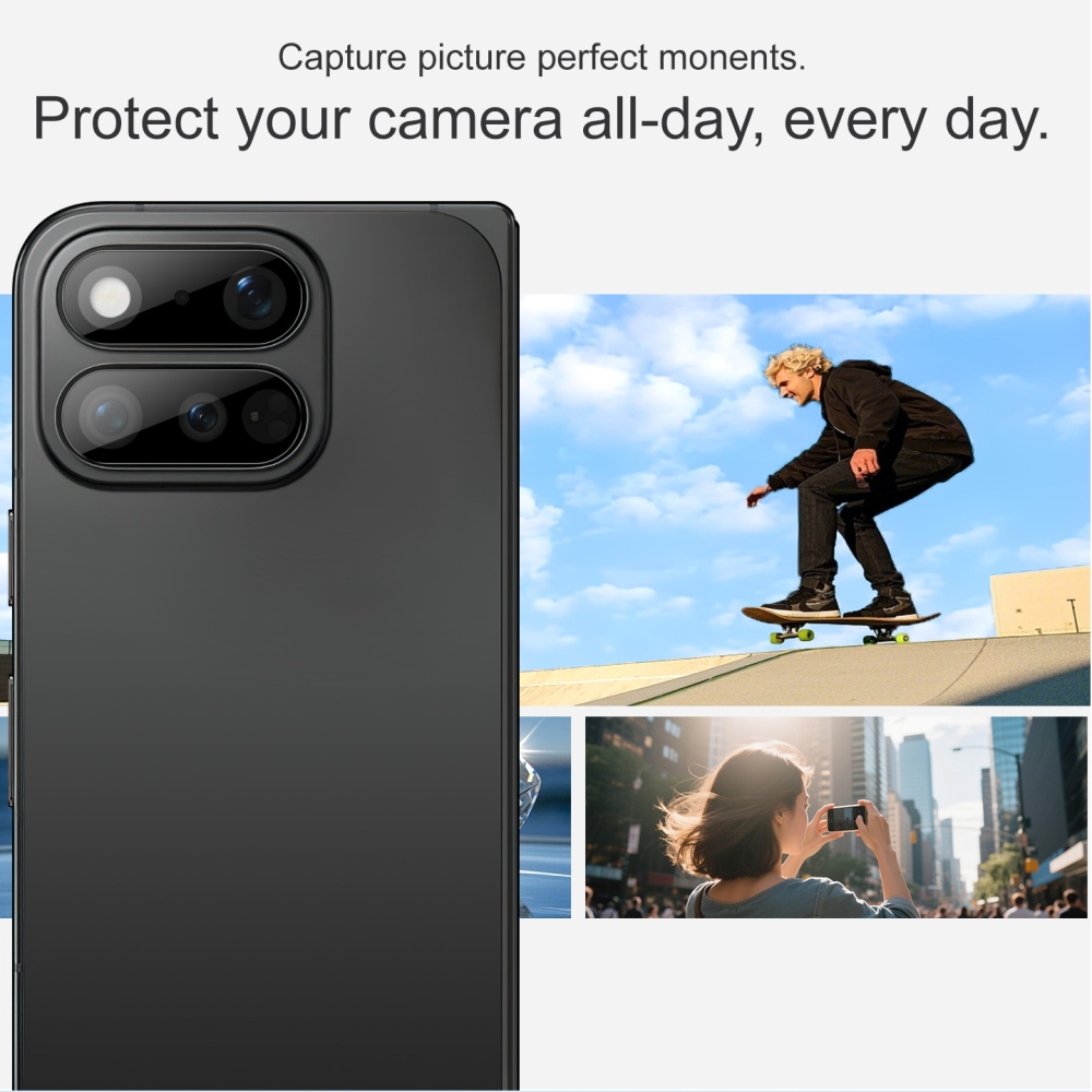 IMK sklo šošovky fotoaparátu na mobil Google Pixel 11 Pro Fold - čierne