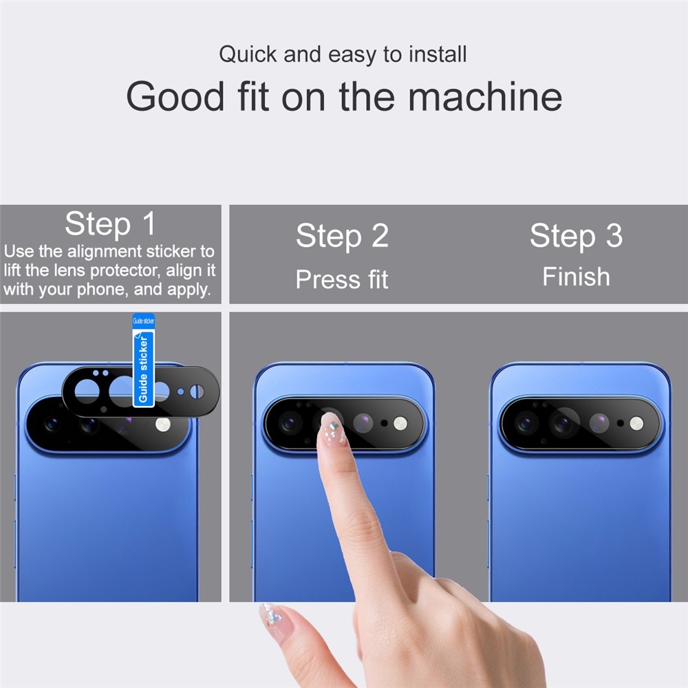 IMK sklo šošovky fotoaparátu na mobil Google Pixel 11 Pro XL - čierne