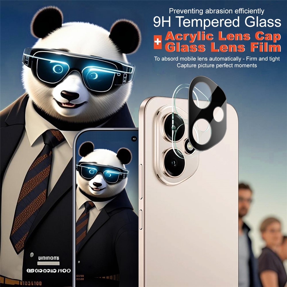 IMK sklo šošovky fotoaparátu na mobil Honor 400 - čierne