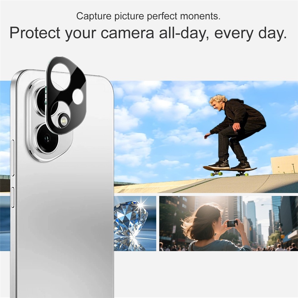 IMK sklo šošovky fotoaparátu na mobil Honor 400 - čierne