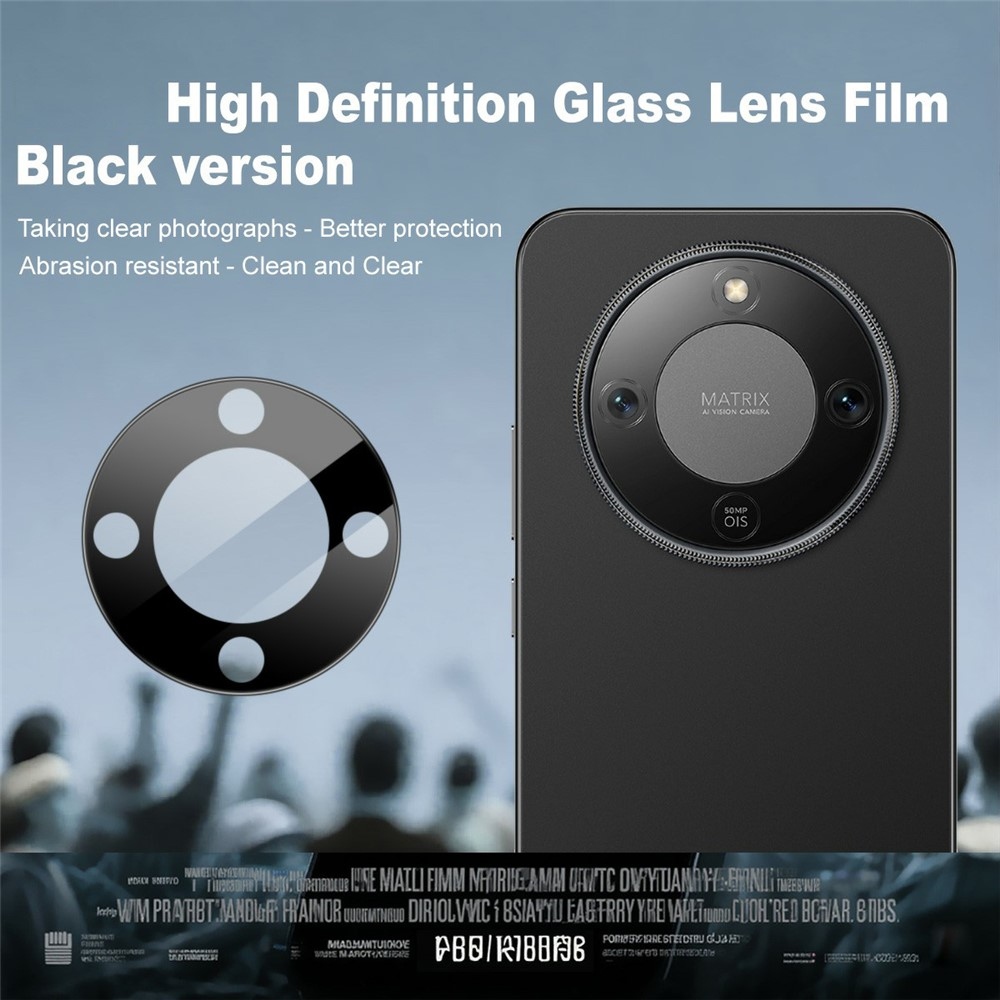 IMK sklo šošovky fotoaparátu na mobil Honor Magic 8 Lite 5G - čierne